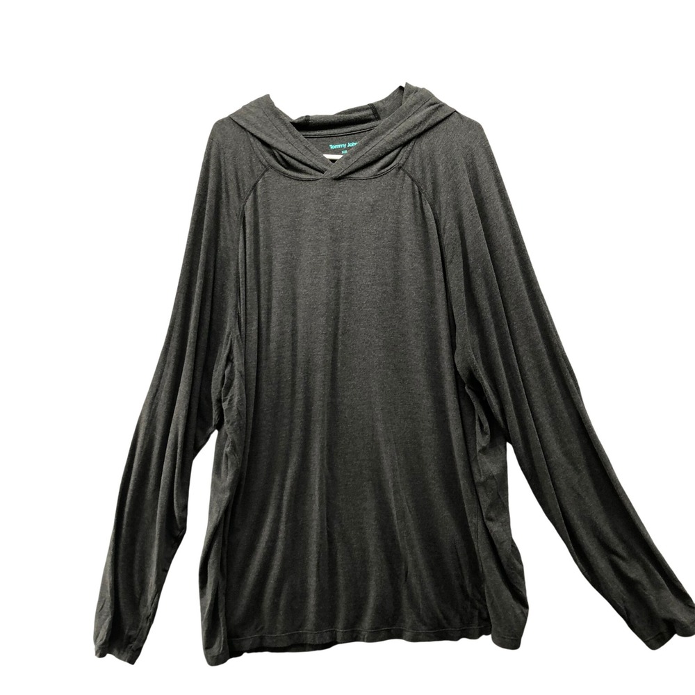 Tommy John Second Skin Hoodie Mens XXL Gray Heather Pullover‎ Charcoal